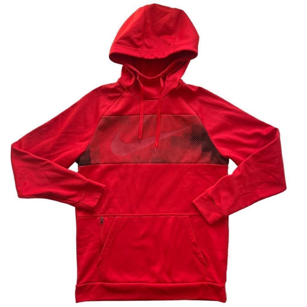 🔥 4/$20 Nike Women's Red Pull-Over Long-Sleeve Hoodie Jacket Size Small